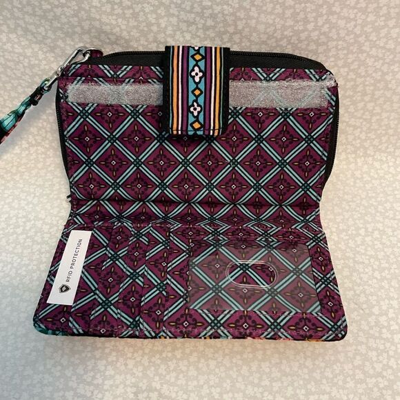 Vera Bradley Iconic RFID Combo Wristlet - Vines Floral - Picture 3 of 7